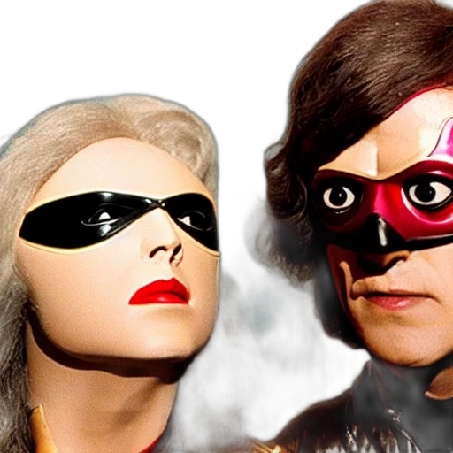 mask, comic book art, 3d render, film transparent PNG cut-out