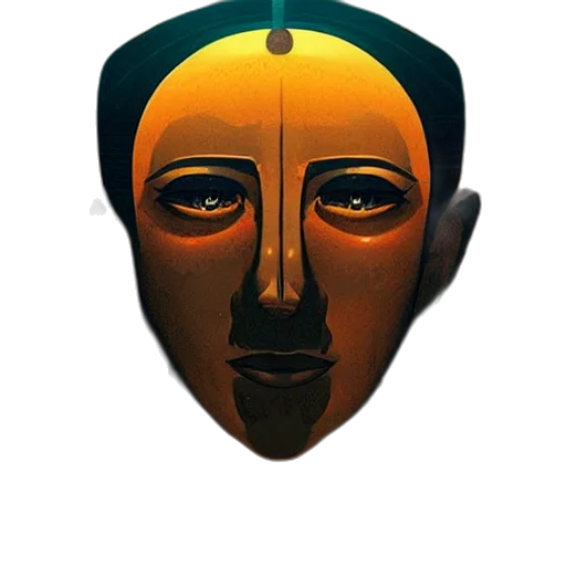 mask, face, crown, jewelry transparent PNG cut-out