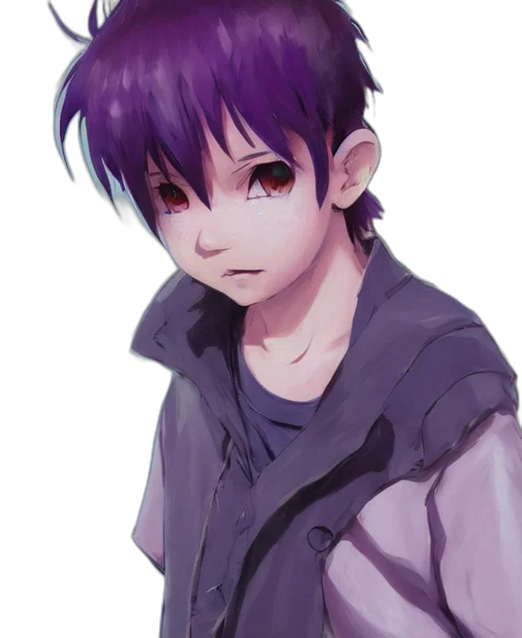 face, creature, jacket, anime, photorealistic, watercolor, fantasy art, dark transparent PNG cut-out