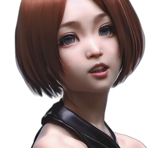 face, robot, staff, photorealistic transparent PNG cut-out