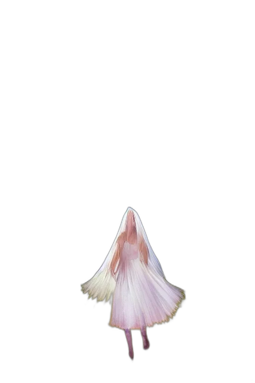 flower, hair, creature, dress, concept art, watercolor, pixel art, 3d render transparent PNG cut-out