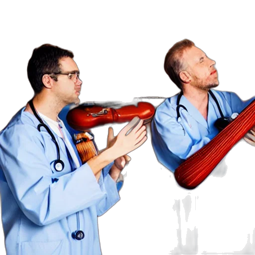staff, weapon, concept art, 3d render, doctors, playing, instruments, together transparent PNG cut-out