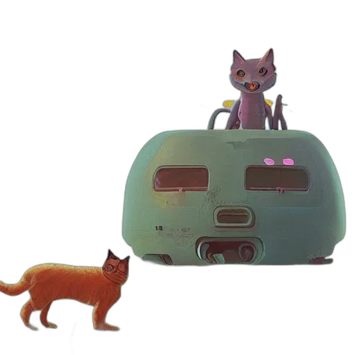 robot, car, animal, furniture, concept art, 3d render, cyberpunk, outer space transparent PNG cut-out