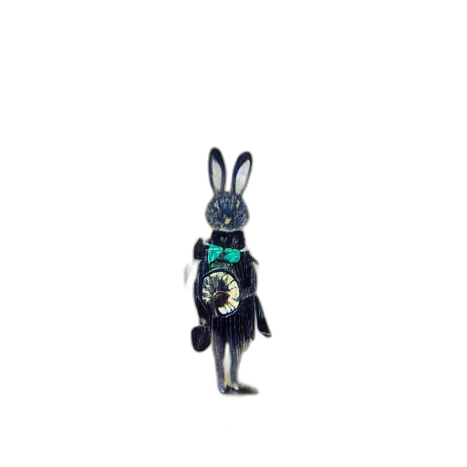 staff, animal, robot, creature, 3d render, concept art, pixel art, cyberpunk transparent PNG cut-out