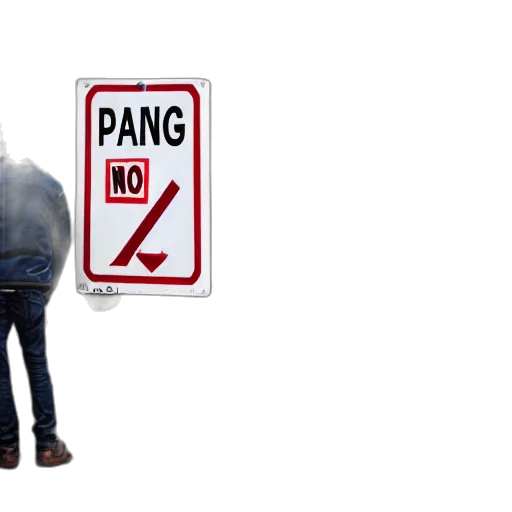 jacket, 3d render, concept art, man, looking, parking, sign transparent PNG cut-out
