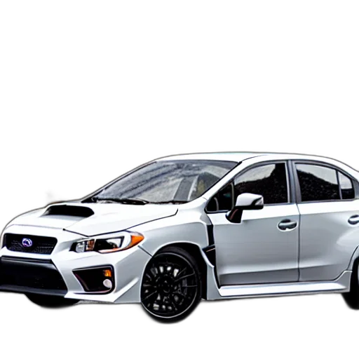 car, 3d render, wrx, ahbrams transparent PNG cut-out