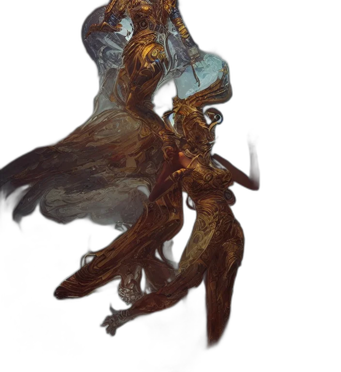 creature, sword, staff, dragon transparent PNG cut-out