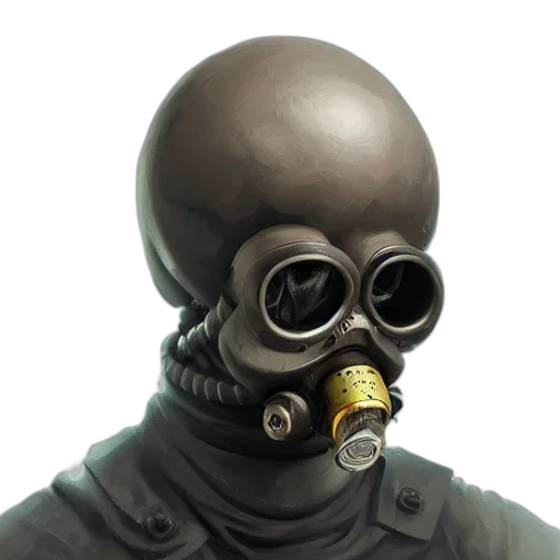 mask, face, staff, weapon transparent PNG cut-out
