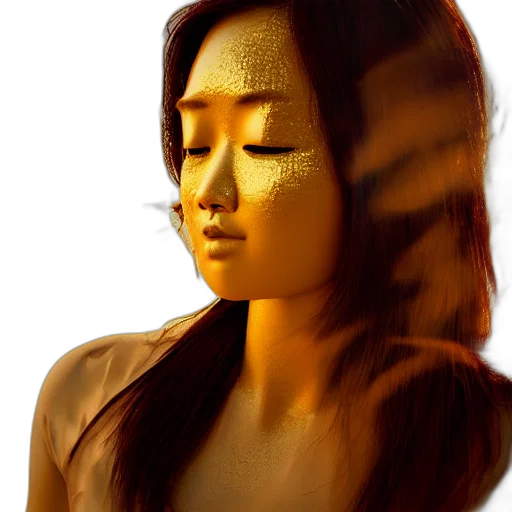 mask, face, hair, jewelry transparent PNG cut-out