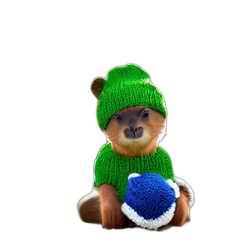 hat, animal, creature, staff transparent PNG cut-out
