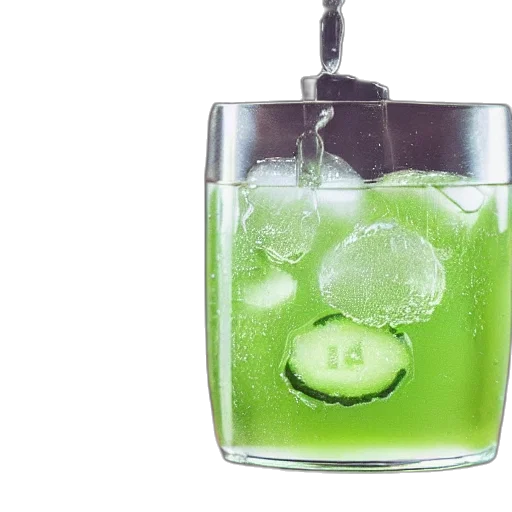 bottle, food, photorealistic, 3d render transparent PNG cut-out