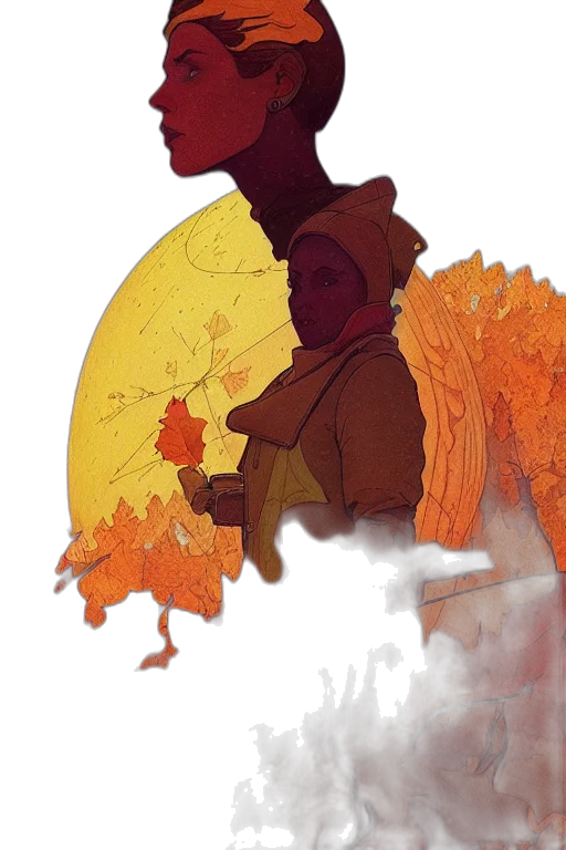 dragon, mask, hat, jacket transparent PNG cut-out