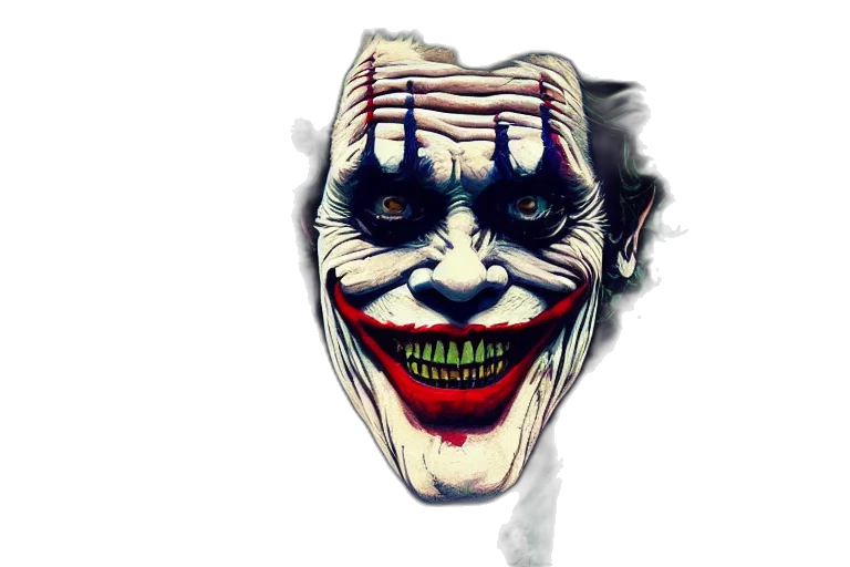 mask, face, creature, comic book art transparent PNG cut-out