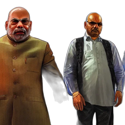 3d render, concept art, narendra, modi transparent PNG cut-out