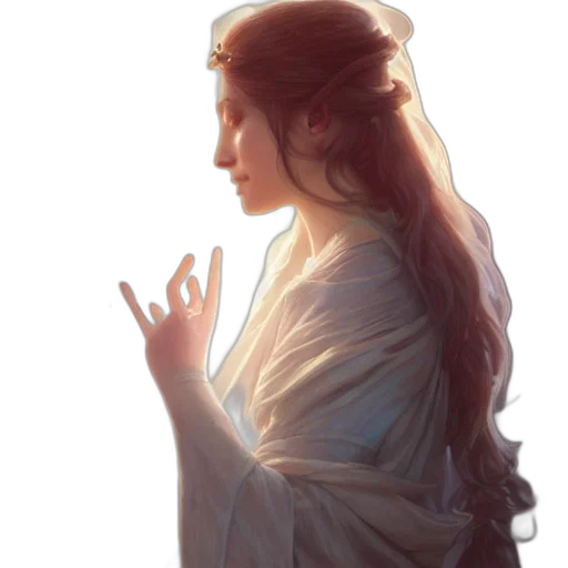 dress, crown, face, fantasy art transparent PNG cut-out