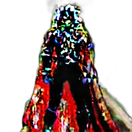 dress, jacket, robot, crown, pixel art, concept art, 3d render, vaporwave transparent PNG cut-out
