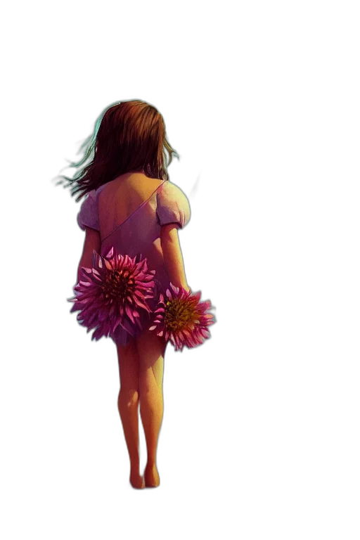dress, flower, concept art, pixel art, photorealistic, watercolor, pastel, colorful transparent PNG cut-out