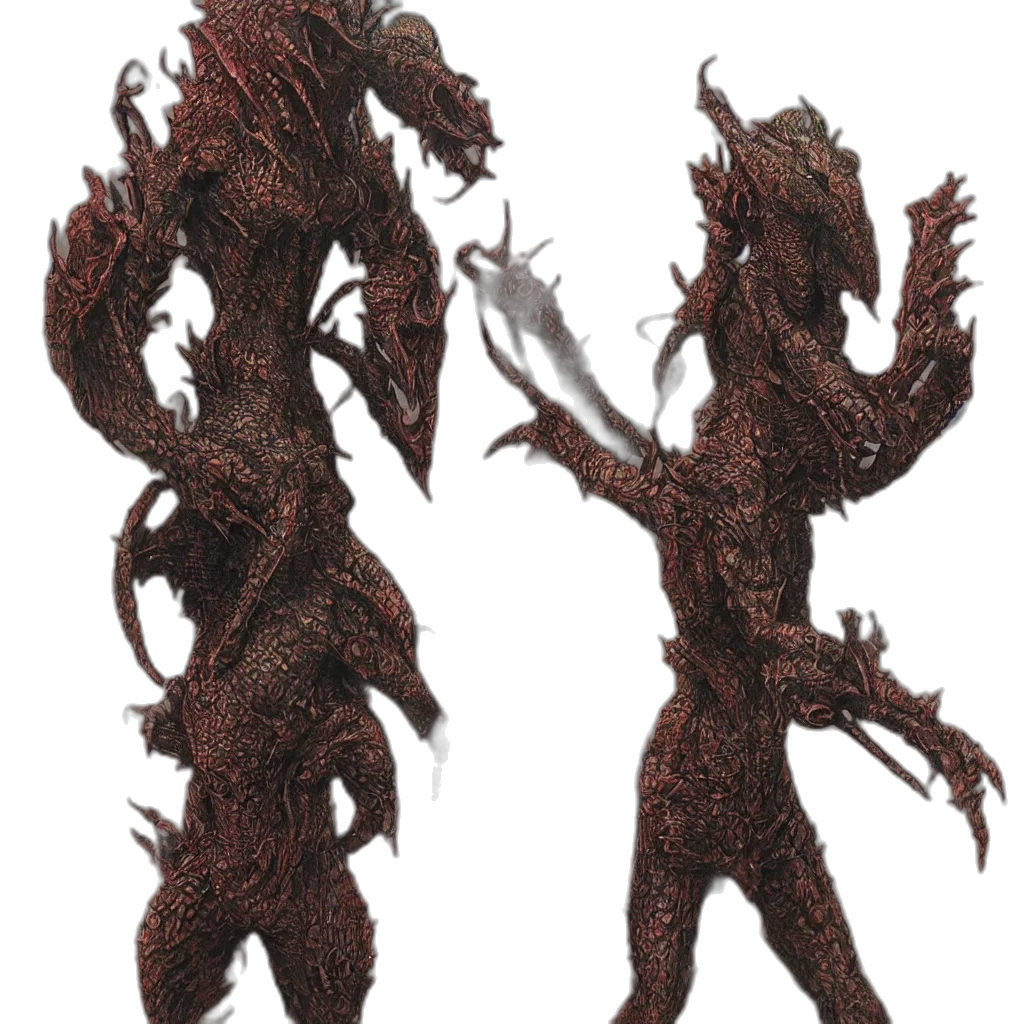 creature, dragon, staff, concept art, 3d render, fantasy art, pixel art, lizardman transparent PNG cut-out