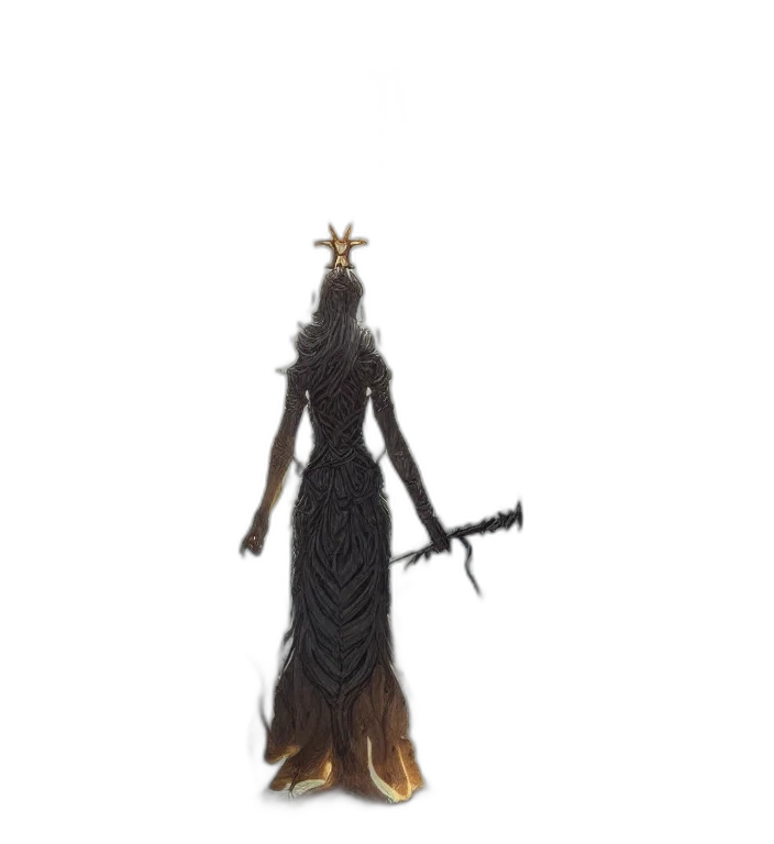 dress, staff, crown, sword transparent PNG cut-out