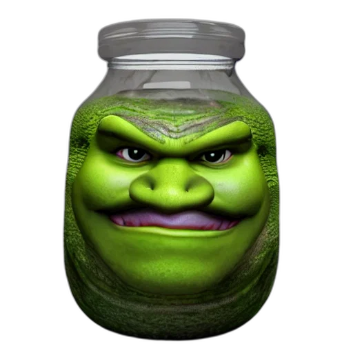 bottle, face, creature, food transparent PNG cut-out