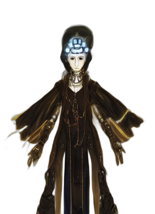 mask, staff, robot, jewelry transparent PNG cut-out