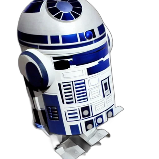 robot, staff, 3d render, concept art transparent PNG cut-out