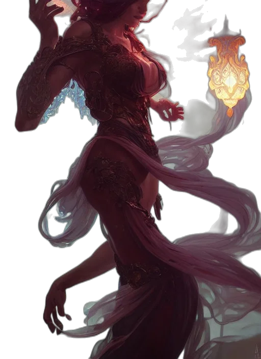 dragon, creature, mask, staff transparent PNG cut-out
