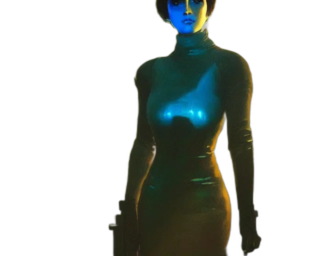 dress, robot, staff, mask transparent PNG cut-out
