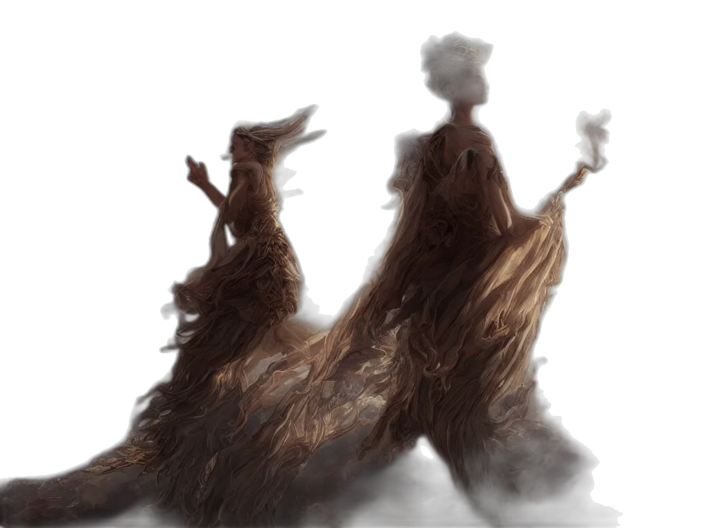 hair, creature, dragon, dress, concept art, fantasy art, photorealistic, 3d render transparent PNG cut-out