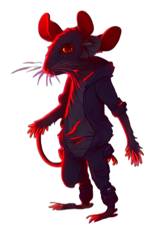 creature, jacket, staff, animal transparent PNG cut-out
