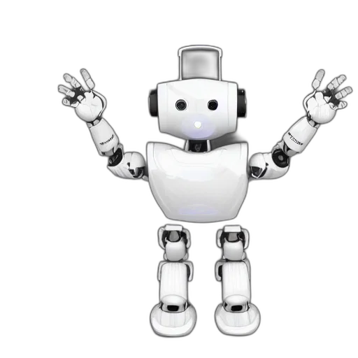 robot, 3d render, concept art, render transparent PNG cut-out