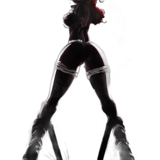weapon, staff, hair, concept art transparent PNG cut-out