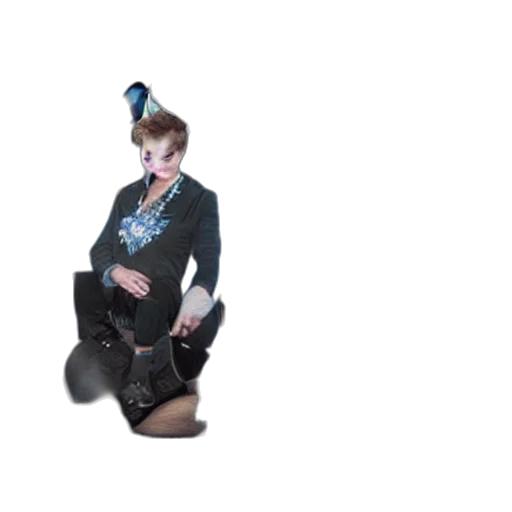 jacket, staff, creature, dress transparent PNG cut-out