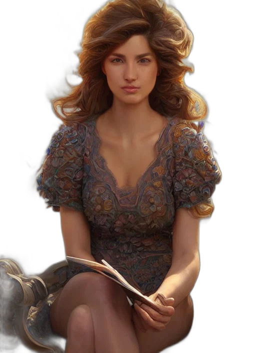 dress, jewelry, crown, face transparent PNG cut-out