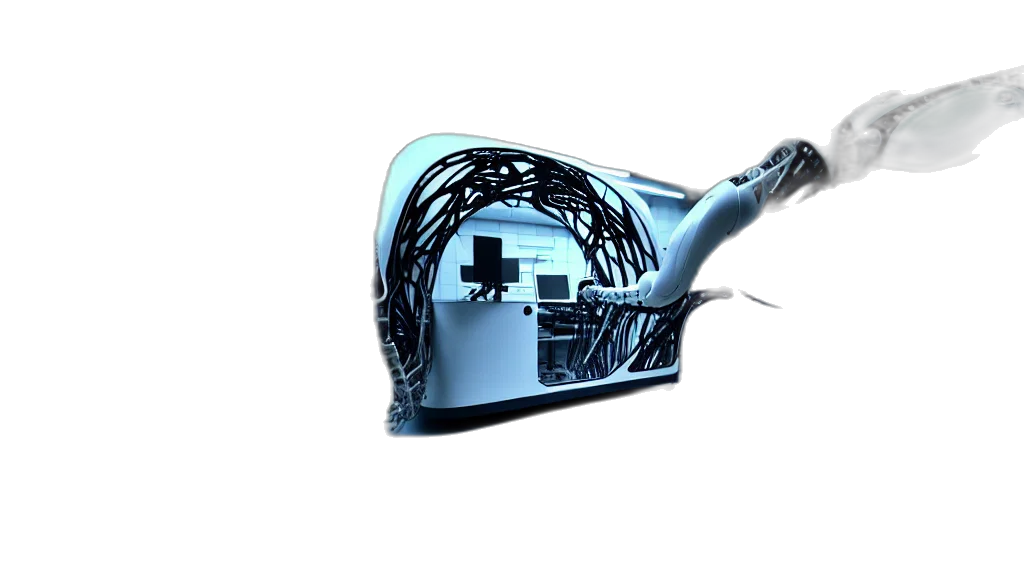 crown, robot, mask, weapon transparent PNG cut-out