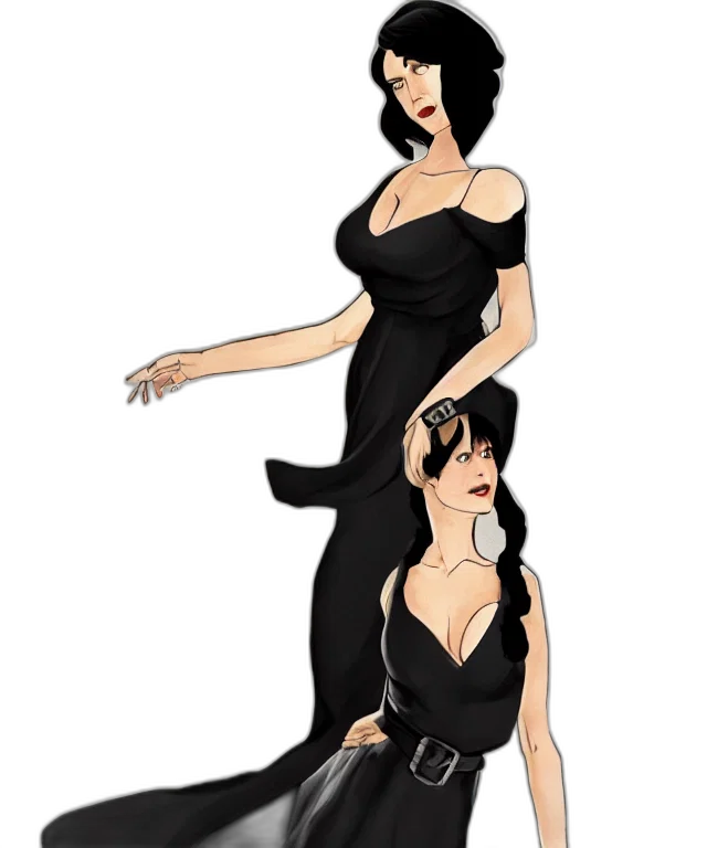 dress, cartoon, concept art, comic book art transparent PNG cut-out