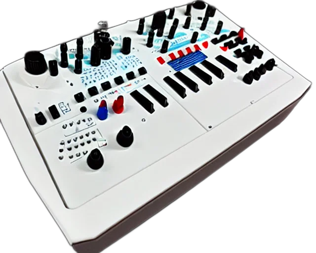 3d render, concept art, modular, buchla transparent PNG cut-out