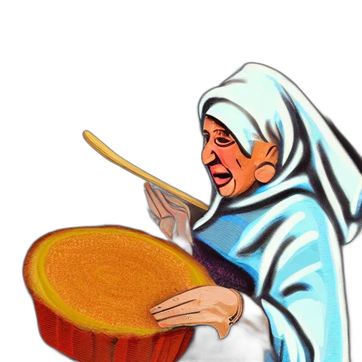 food, staff, face, weapon transparent PNG cut-out