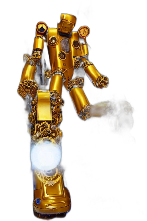 robot, bottle, weapon, staff, concept art, 3d render, cyberpunk, fantasy art transparent PNG cut-out