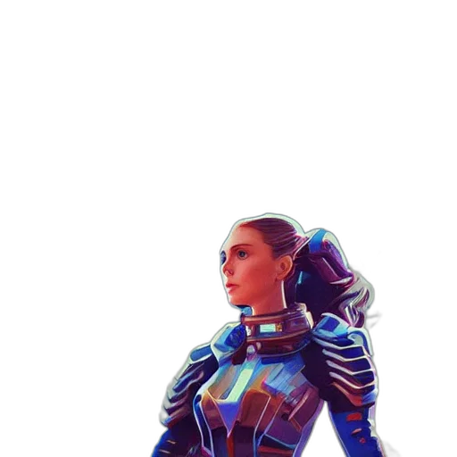 robot, jacket, dress, weapon transparent PNG cut-out