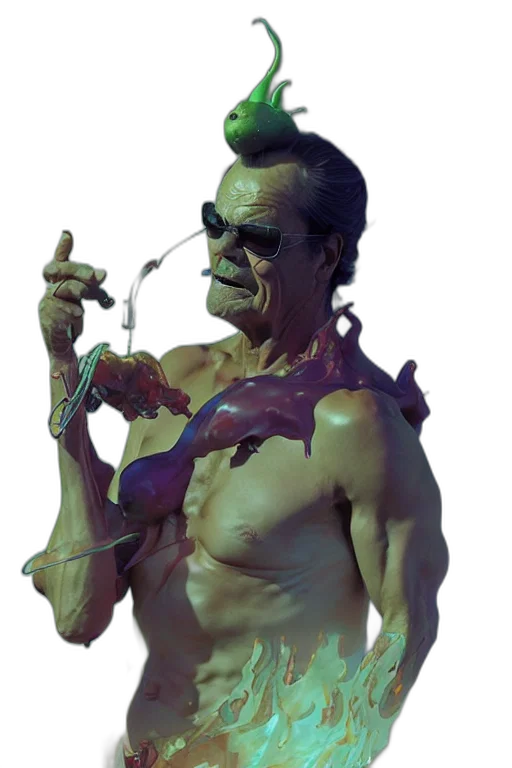 staff, concept art, 3d render, photorealistic, cyberpunk, jack, nicholson, chilli transparent PNG cut-out