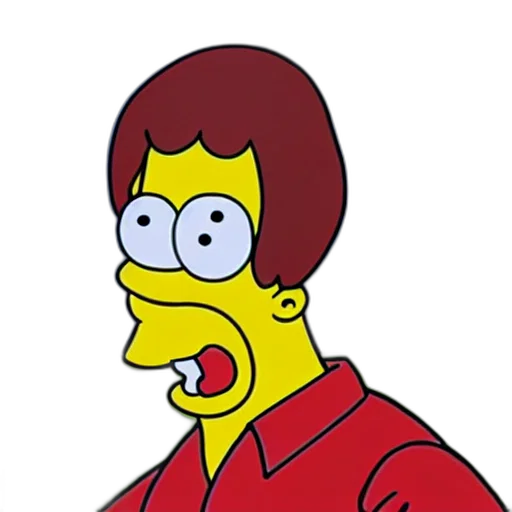 face, cartoon, photorealistic, homer transparent PNG cut-out