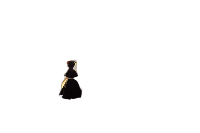 dress, crown, staff, robot transparent PNG cut-out