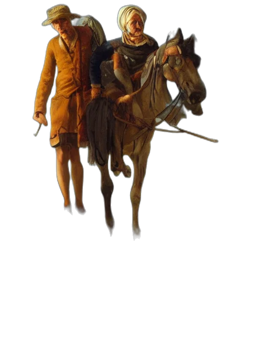 staff, jacket, hat, sword, concept art, fantasy art, oil painting, photorealistic transparent PNG cut-out