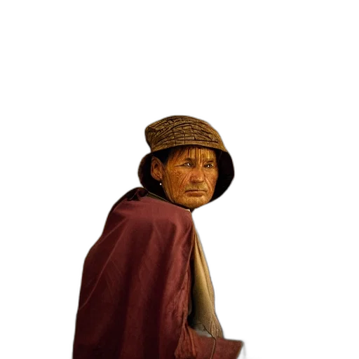 hat, face, staff, jacket transparent PNG cut-out