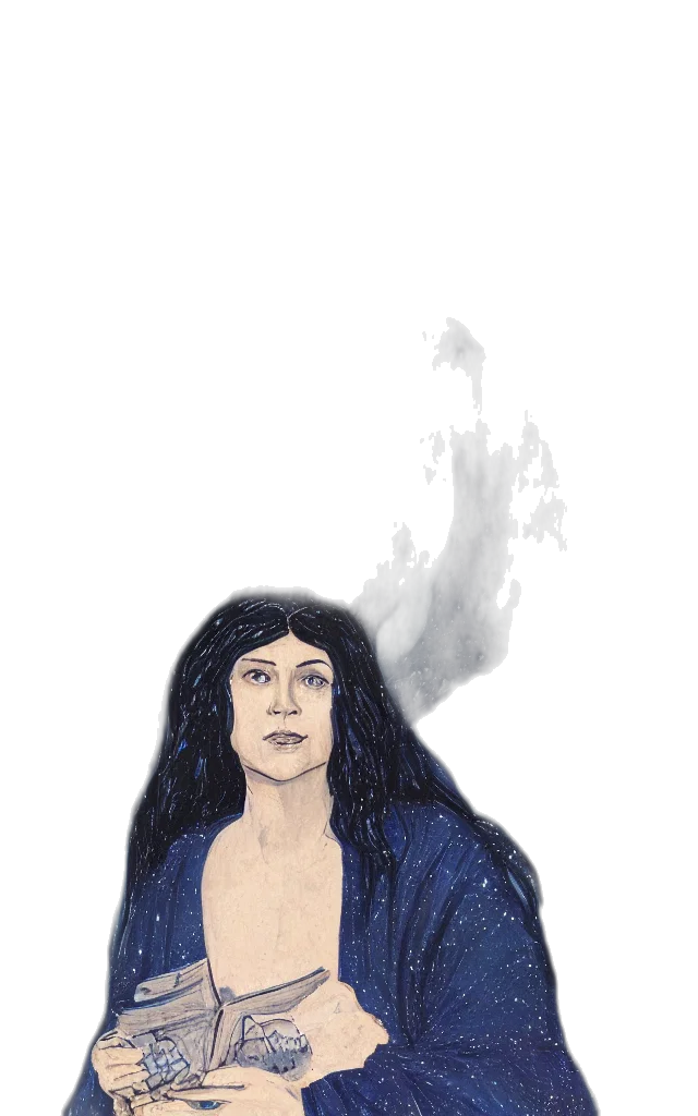 dress, face, hair, watercolor transparent PNG cut-out