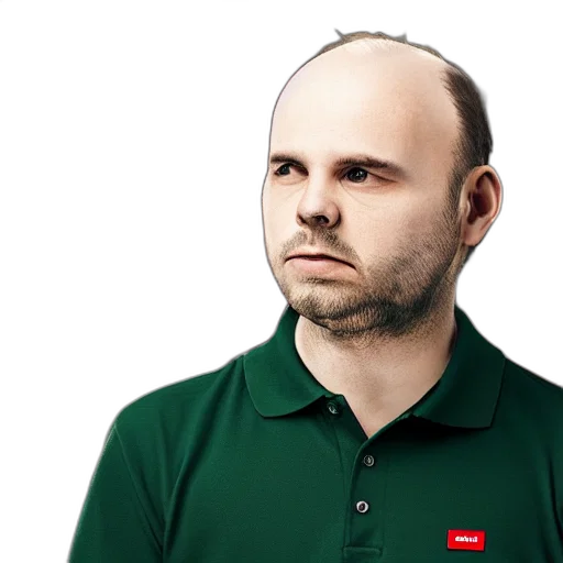 staff, face, jacket, hair, photorealistic, 3d render, concept art, cartoon transparent PNG cut-out