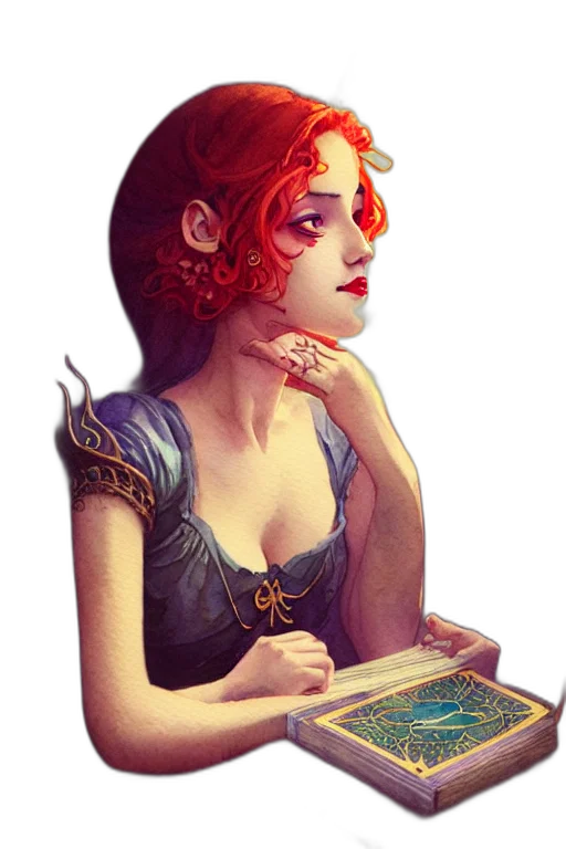 crown, staff, face, jewelry, fantasy art, concept art, comic book art, watercolor transparent PNG cut-out