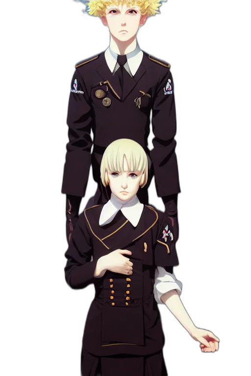 jacket, staff, anime, pixel art transparent PNG cut-out