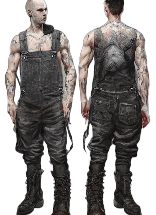 concept art, cyberpunk, photorealistic, fantasy art transparent PNG cut-out